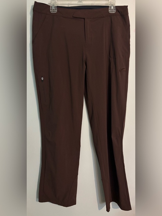 Go Lite Pants - Go Lite Womens Large Brown Outdoor Casual Hiking Pant Reinforced Hemline‎